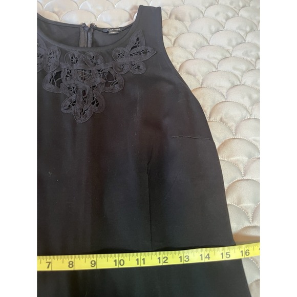 Ann Taylor Dress Women's 10 Black Sheath Sleeveless Knee Length Ponte Knit - Picture 4 of 7